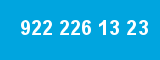 922 226 13 23